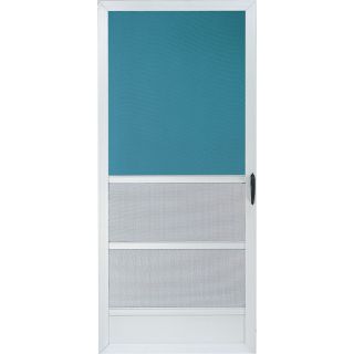 Comfort Bilt Oceanview White Aluminum Screen Door (Common 80 in x 36 in; Actual 79.25 in x 35.25 in)