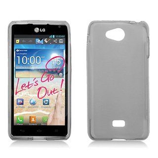 Gray Smoke Flex Cover Case for LG Spirit 4G MS870 Cell Phones & Accessories