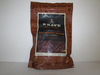 Krave Grilled Sweet Teriyaki Pork Jerky 16 Ounce  Jerky And Dried Meats  Grocery & Gourmet Food