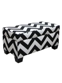 Storage Bench in Zig Zag by Platinum Collection by SF Designs