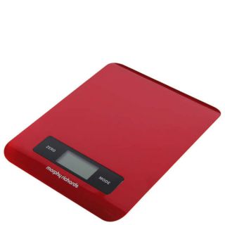Morphy Richards Accents Digital Kitchen Scales   Red      Homeware