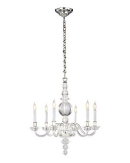 George II Small Polished Silver Chandelier   VISUAL COMFORT