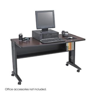 Safco Products Mobile Computer Desk with Reversible Top 1933