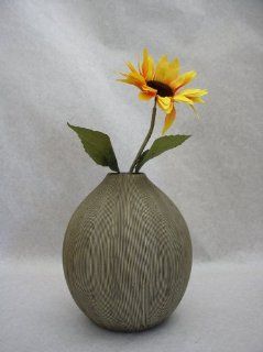 Dennis East Bamboo Etched Vase 10 Inch   Decorative Vases