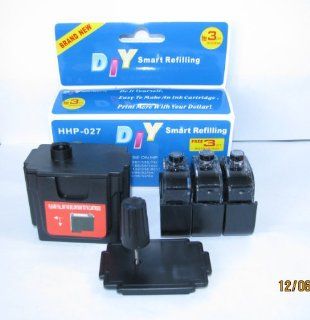 DIY Smart Ink Refill kit for HP 21 27 56 74 92 94 98 60 61 901 Black Ink Cartridges Electronics