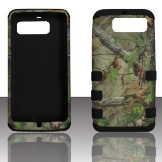2D Hybrid 3 in 1 Camo Forest Realtree Motorola Electrify M XT901 U.S Cellular High Impact Shock Defender Plastic Outside with Soft Silicon Inside Drop Defender Snap on Cover Case Cell Phones & Accessories