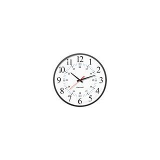17" Wireless 902 928mhz Analog Clock (electric 120V), Silver 12/24 Hour Face   Wall Clocks