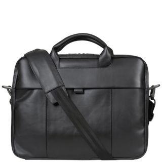 Dell Deluxe Black Leather 15.6 Inch Laptop Bag (W0FCT)      Computing