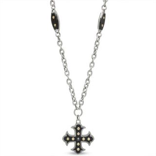 Previously Owned   Black & Blue Jewelry Co. Diamond Accent Black Cross