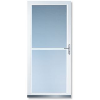 LARSON White Tradewinds Full View Tempered Glass Storm Door (Common 81 in x 34 in; Actual 80.71 in x 35.56 in)