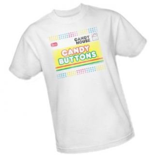 Candy Buttons Logo    Necco Candies Adult T Shirt Clothing