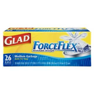 Glad ForceFlex Medium Quick Tie Garbage Bags 26 ct.
