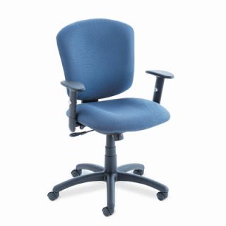 Global Total Office Mid Back Polypropylene Office Chair with Arms GLB53363BKP