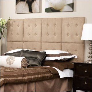 Nexxt FN19234 0 Luxe Series 18 by 18 Inch Microsuede Taupe Wall Panel   Fabric Headboard