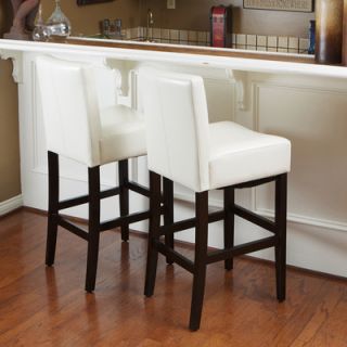 Home Loft Concept Georgia Leather Bar Stool (Set of 2) NFN1302 Seat Finish W