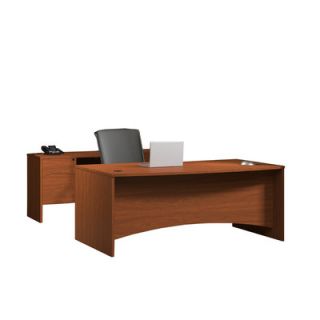 Mayline Brighton Standard Desk Office Suite BT1LCR / BT1LDC Finish Cherry