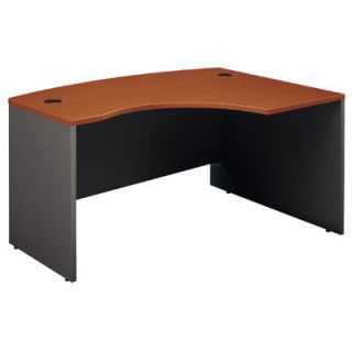 Bush Series C Right L Bow Desk WCXXX22 Finish Autumn Cherry