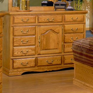 Bebe Furniture Country Heirloom 12 Drawer Dresser 515N/C Finish Medium Wood