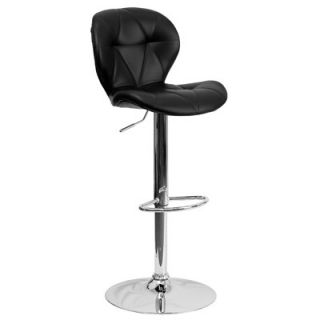 FlashFurniture Contemporary Vinyl Adjustable Height Tufted Bar Stool SD 2208 