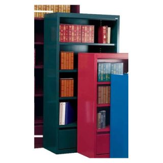 Sandusky 72 Bookcase with File Drawer BD30 361872 00 Color Forest Green