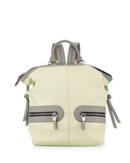 Holly Zip Leather Backpack, Butter Multi   Oryany