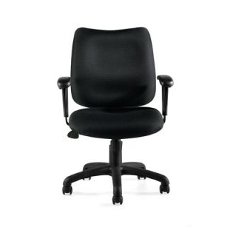 Offices To Go Series One Tilter Chair with Arms OTG11612B/G Fabric Black