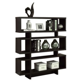 Monarch Specialties Inc. Thee 54.5 Bookcase I 2531 / I 2532 Finish Cappuccino