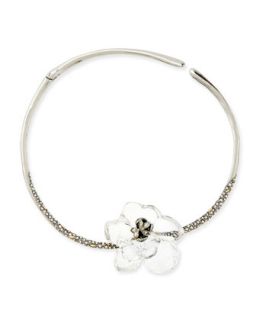 Clear Crystal Gardenia Necklace   Alexis Bittar