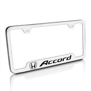 Honda Accord Brushed Stainless Steel License Plate Frame Automotive