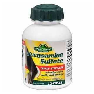 Finest Natural Glucosamine Sulfate Triple Strength Caplets, 200 ea Health & Personal Care