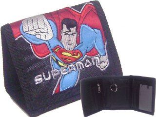 Superman Tri fold Canvas Wallet Black