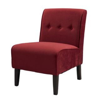 Linon Coco Slipper Chair 36096RED 01 KD U