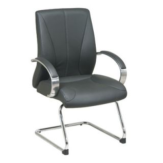 Office Star ProLine II Deluxe Leather Visitors Chair 8005