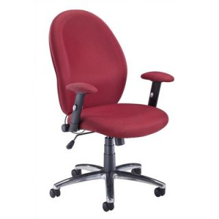 OFM Ergonomic Mid Back Managerial Chair with Arms 195 Fabric Wine