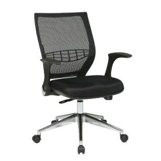 Office Star ProGrid Back Mesh Fabric Managers Chair with Flip Arms 80885AL