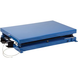 Vestil Heavy-Duty Air Bag Scissor Lift Table — 2,000 Lb. Capacity, Model# ABLT-2000  Foot Operated Load Lifts