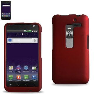 Reiko RPC10 LGMS910RD Slim and Durable Rubberized Protective Case for LG Esteem/Bryce MS910   1 Pack   Retail Packaging   Red Cell Phones & Accessories