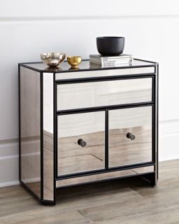 Powell Mirrored Side Table