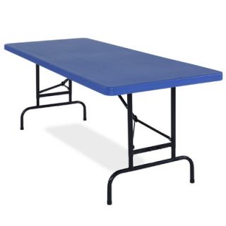 National Public Seating 72 Rectangular Folding Table BTA 3072 Color Blue