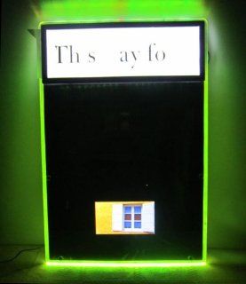 LED DIY Sign Board LED Light Box + Writing Board + LCD Screen playing music, video