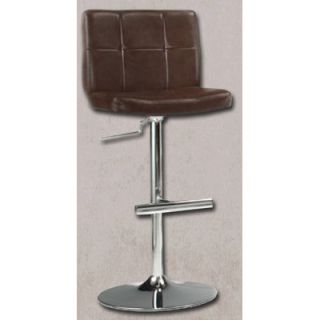 Ultimate Accents 25.5 Adjustable Bar Stool with Cushion GLS 12 Color Brown