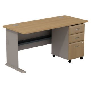 Bush Series A Desk with 3 Drawer File SMA002LOSU