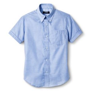French Toast Boys School Uniform Short Sleeve Oxford Shirt   Light Blue 20