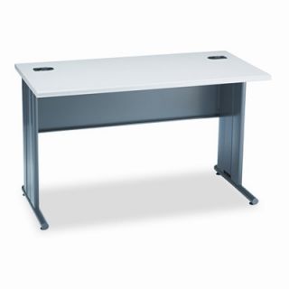 HON The Stationmaster Computer Desk, 48w x 24d x 29 1/2h, Gray Patterned HON6
