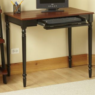 Convenience Concepts French Country Computer Desk 6042199 Finish Cherry & Black