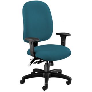 OFM Ergonomic Mid Back Task Chair with Arms 125 Finish Teal