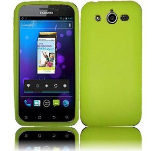Neon Green Silicone Jelly Skin Case Cover for Huawei Honor M886 Cell Phones & Accessories