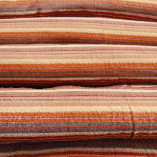 Orange Apparel Sewing Craft Cotton Fabric Stripe Pattern Curtain Cushion Pillow Quilt India By Per Yard