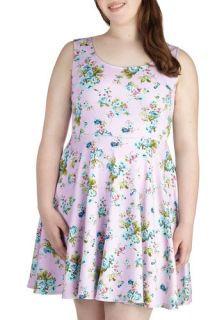 Day off the Grid Dress in Lilac   Plus Size  Mod Retro Vintage Dresses