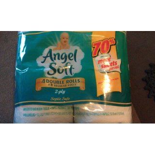 Angel Soft, Double Rolls, [4 Rolls*12 Pack]  48 Total Count Health & Personal Care